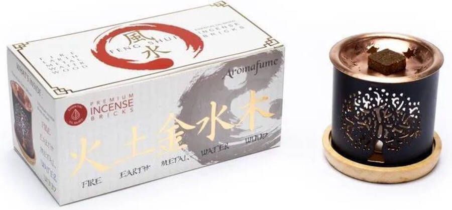 Aromafume Feng Shui Set: Diffuser + Wierookblokjes (160 gram)