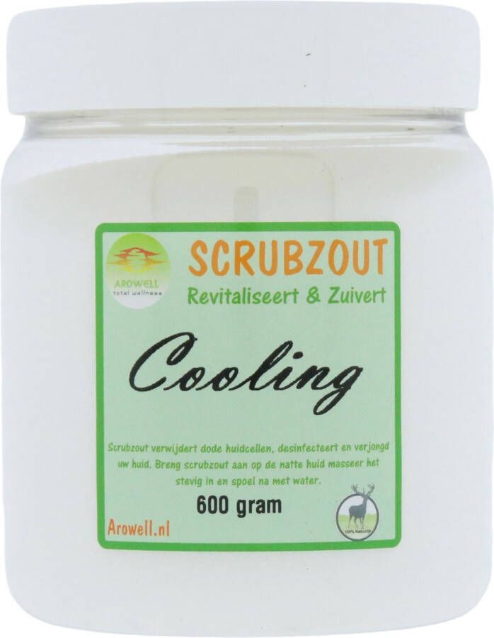 Arowell Cooling Body Scrub Scrubzout 600 gram