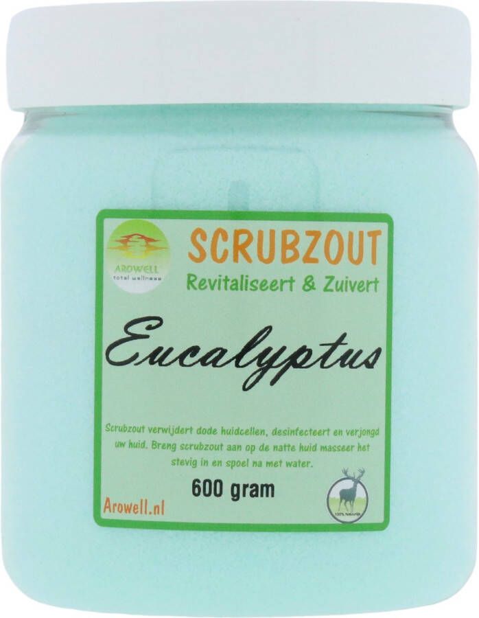 Arowell Eucalyptus Body Scrub Scrubzout 600 gram