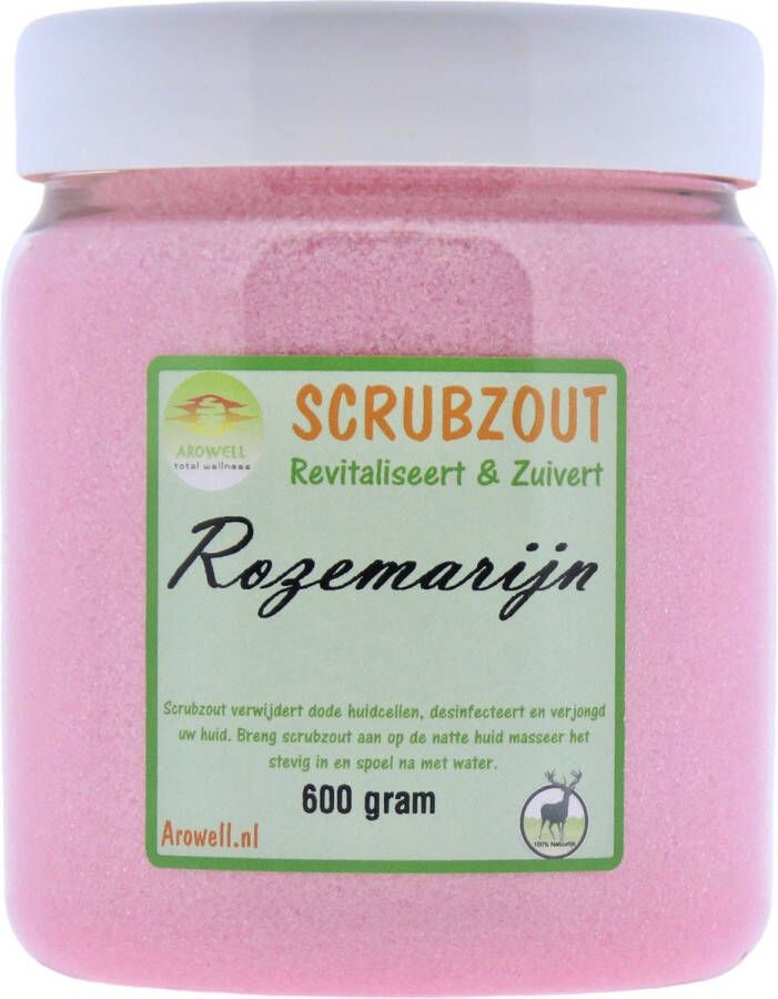 Arowell Rozemarijn Body Scrub Scrubzout 600 gram