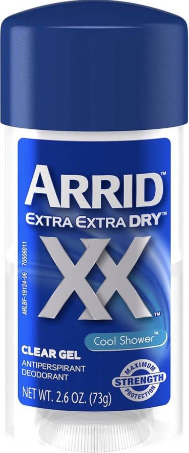 Arrid Extra Dry Cool Shower Clear Gel Antiperspirant Deodorant Stick