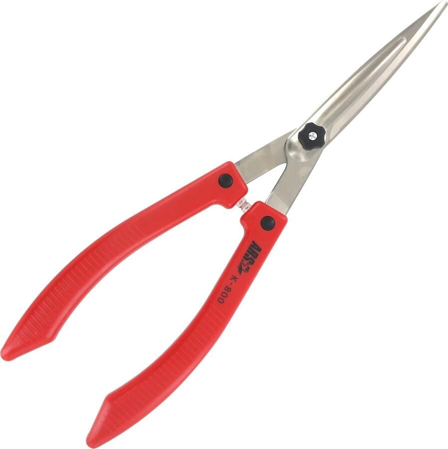 ARS Kleine Heggenschaar Gebogen Handvatten Optimale Snoeihoek 500 mm Rood