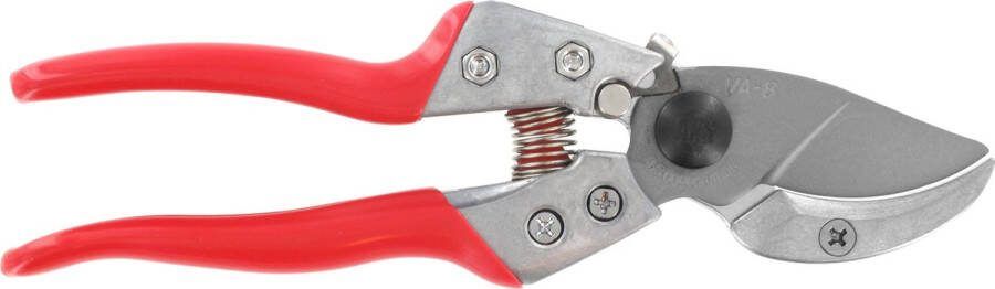 ARS Ergonomische Snoeischaar Aambeeldmodel Fluorocarbon Gecoate Bladen 205 mm Rood