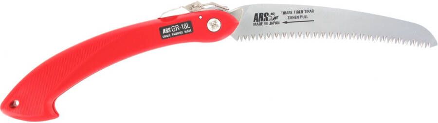 AMW ARS Snoeizaag GR-18 410 180mm inklapbaar gebogen rood