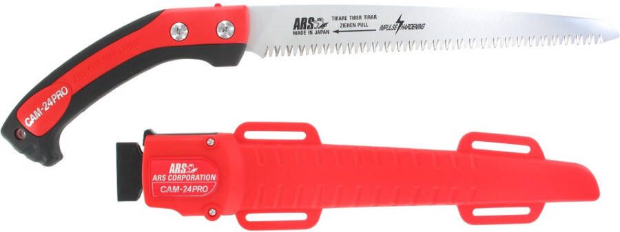 AMW ARS Snoeizaag PRO 414 240mm + holster rood zwart