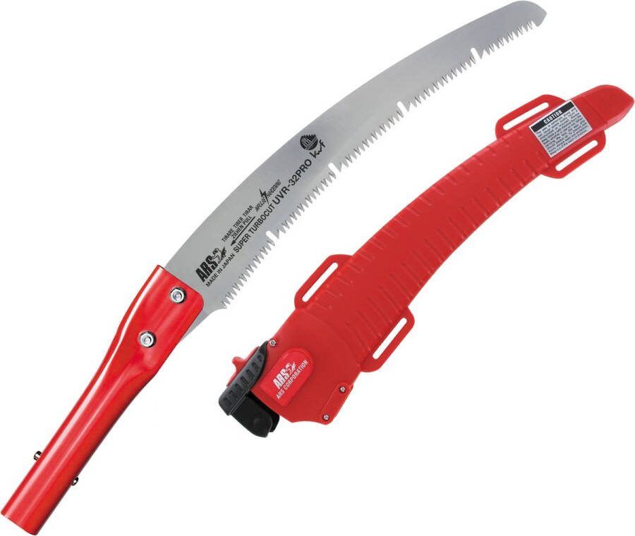 ARS Professionele Snoeizaag Spits Toelopend Lichtgebogen Zaagblad 320 mm Incl. Holster Rood