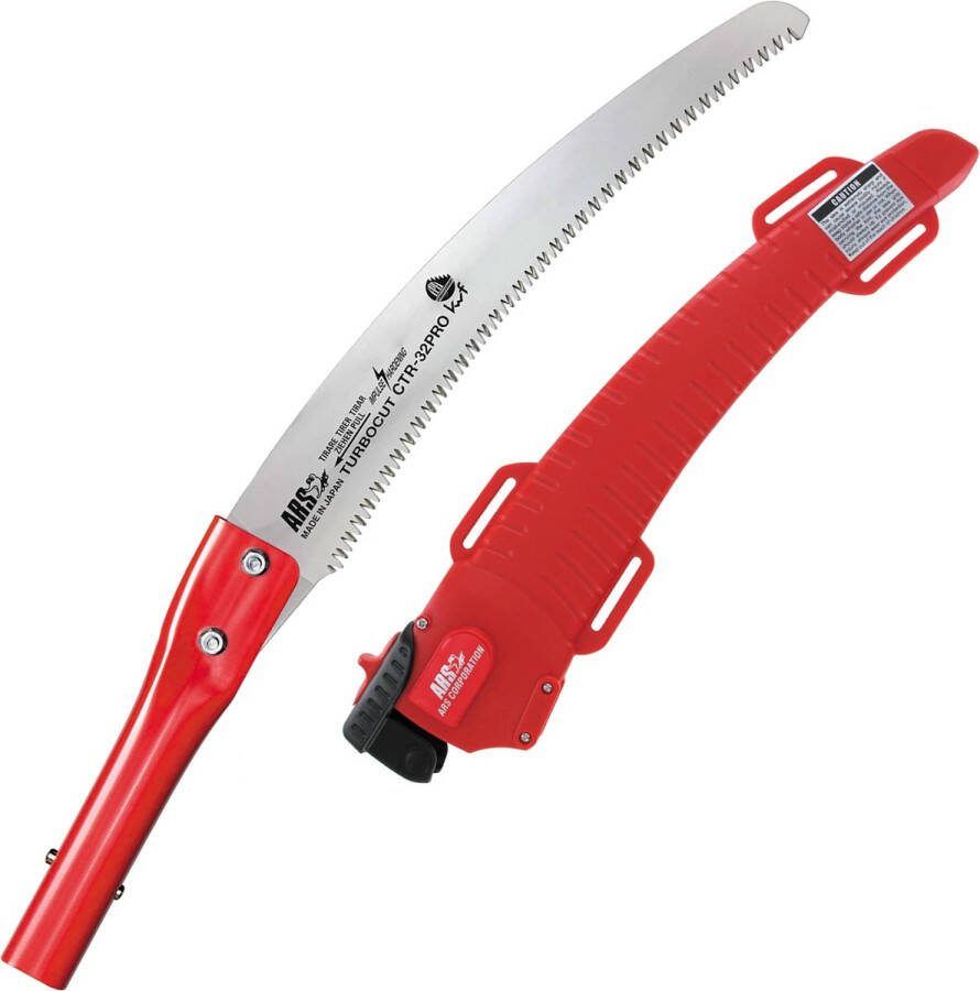 ARS Snoeizaag PRO 320 mm Spits Toelopend Lichtgebogen Zaagblad Inclusief Holster Rood