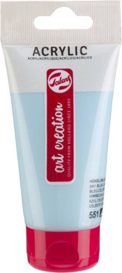 Art Creation Acrylverf tac 551 hemelsblauw licht tube 75ml Tube a 75 milliliter 3 stuks