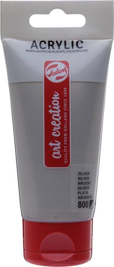 Art Creation Acrylverf tac 800 zilver tube 75ml Tube a 75 milliliter 3 stuks
