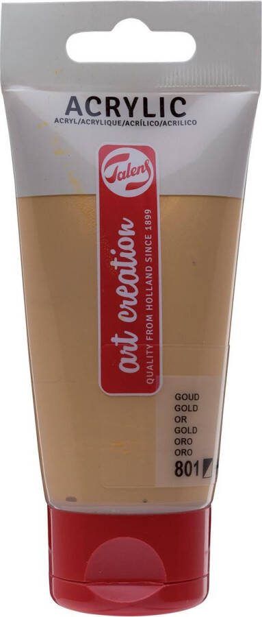 Art Creation Acrylverf tac 801 goud tube 75ml Tube a 75 milliliter 3 stuks