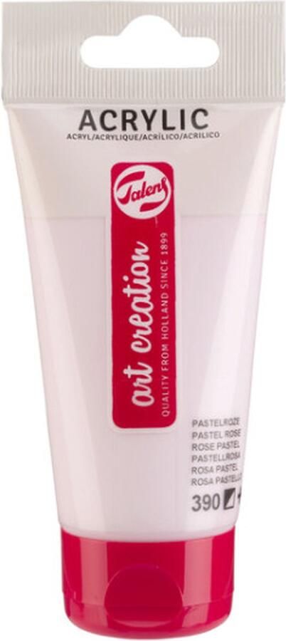 Art Creation Acrylverf tac 390 pastelroze tube 75ml Tube a 75 milliliter 3 stuks