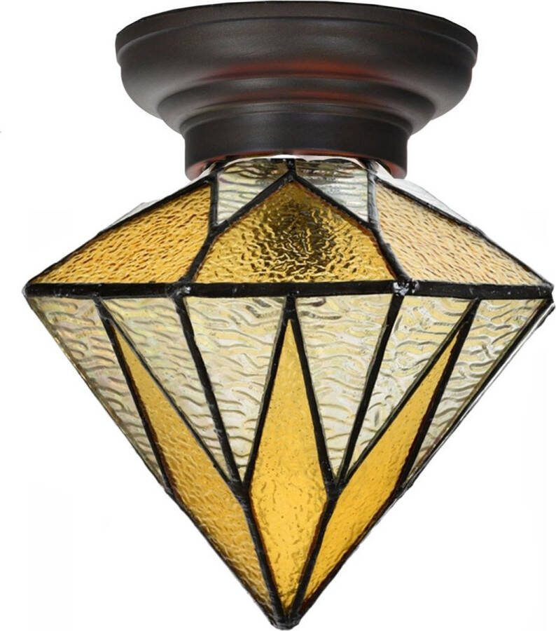 Art Deco Trade Coloured by Art Deco Trade Tiffany Plafonnière Aiko Yellow