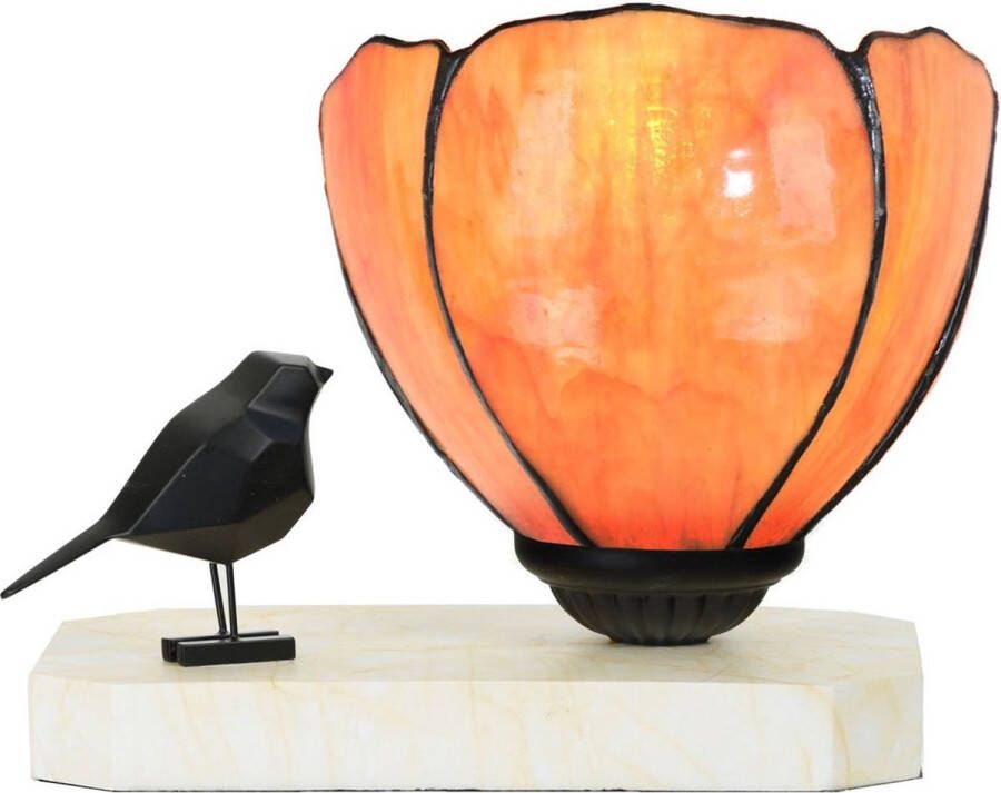 Art Deco Trade Coloured by Art Deco Trade Tiffany tafellamp sculptuur Ballade van een Vogel Tulipa