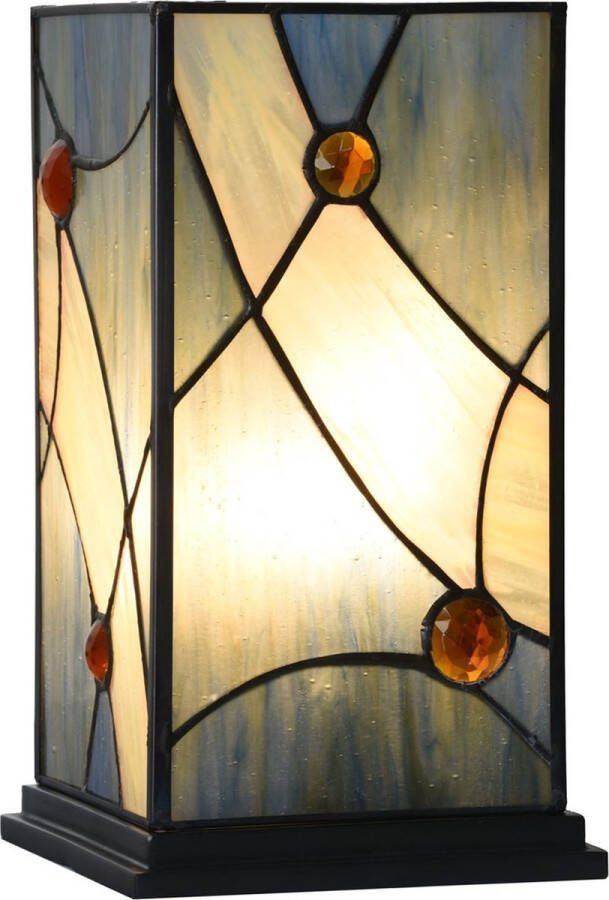 Art Deco Trade Coloured by Art Deco Trade Tiffany Tafellamp Windlicht Sky Blue