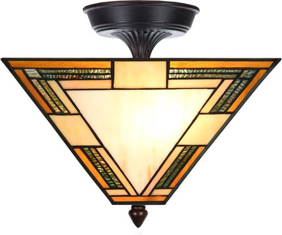 Art Deco Trade Coloured by Art Deco Trade Tiffany Verlengde Plafonnière Indian Summer