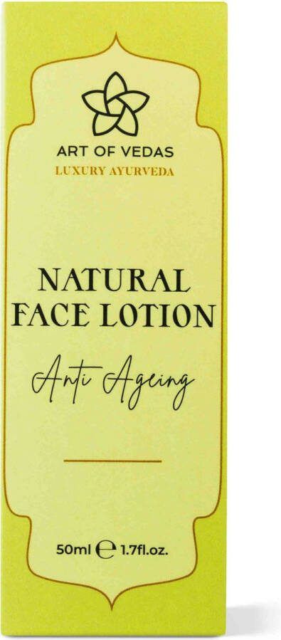 Art of Vedas Natuurlijke Gezichtslotion Anti-Aging Crème 100% Natural Vegan Ayurvedische 50g