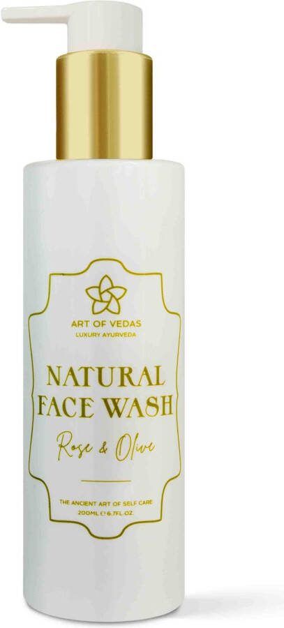 Art of Vedas Natuurlijke Gezichtswas Roos en Olijf 100% Natuurlijk Vegan Ayurvedische 200ML