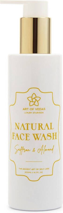 Art of Vedas Natuurlijke Gezichtswas Saffraan Ayurvedische 100% Natural Vegan 200ML