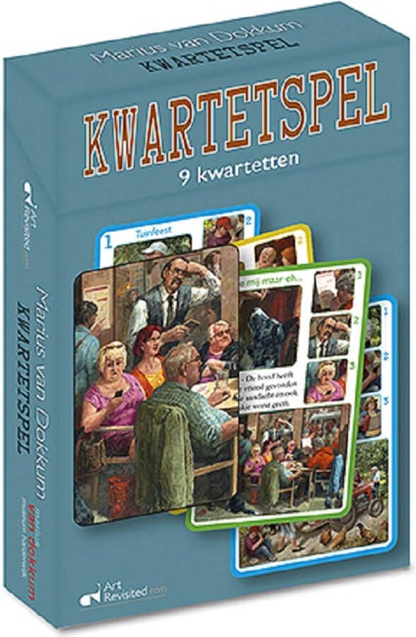 Art Revisited Kwartetspel Marius van Dokkum 9 kwartetten klein doosje