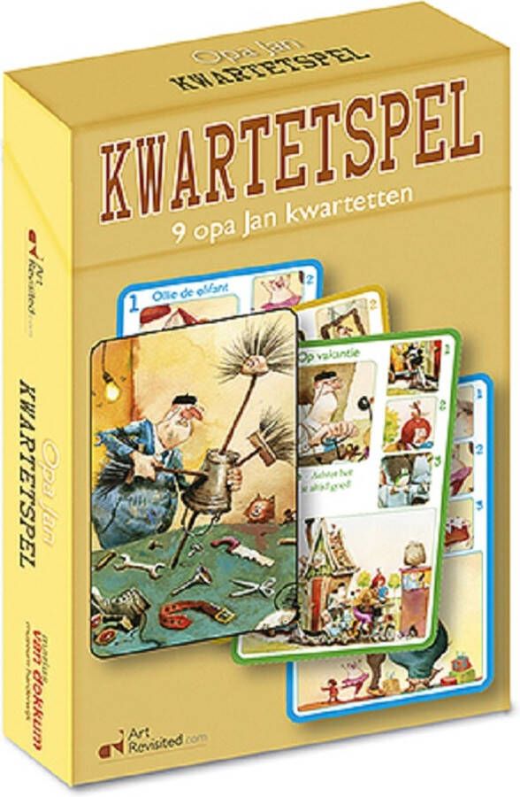 Art Revivisted Opa Jan kwartet spel Marius van Dokkum 9 kwartetten klein doosje