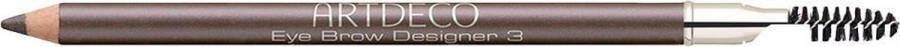 Artdeco Eyebrow Pencil with Brush (Eye Brow Designer) 1 g | Color 1 Black 3 Medium Dark