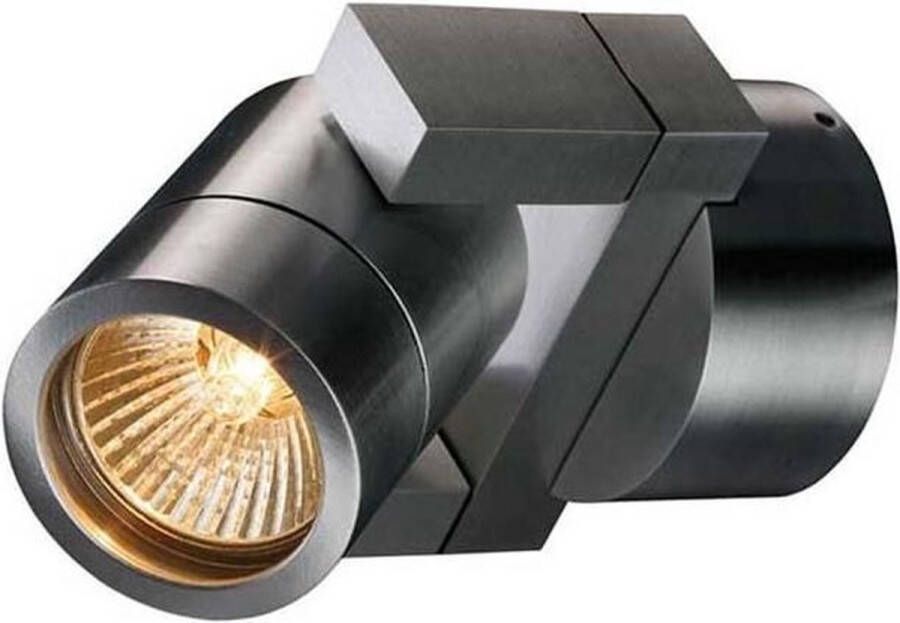 Artdelight Opbouwspot Single Aluminium GU10 IP54 Dimbaar > spots | spotjes | spotjes plafondlamp | spots verlichting | opbouwspot mat staal | wandlamp mat staal | plafondlamp mat staal
