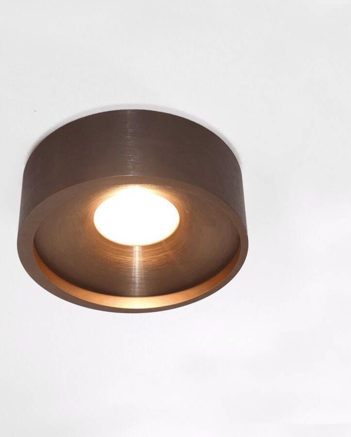 Artdelight Plafondlamp Orlando Ø 14 cm mat brons