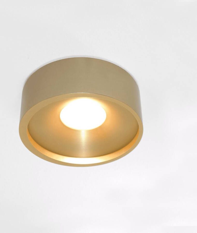 Artdelight Plafondlamp Orlando Ø 14 cm mat goud