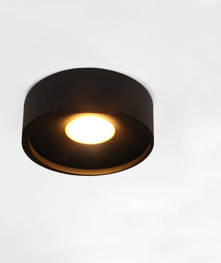 Artdelight Plafondlamp Orlando Ø 14 cm zwart