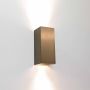 Artdelight Wandlamp Dante – 2 lichts licht Brons 15 5 x 6 5 cm – Excl. Gu10 – HUE geschikt – up en down wandlamp – strakke wandlamp – wandlamp woonkamer – moderne wandlamp LED wandlamp wandlamp brons - Thumbnail 1