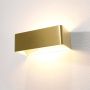 Lamponline Artdelight Wandlamp Mainz 20 x 7 cm mat goud - Thumbnail 1