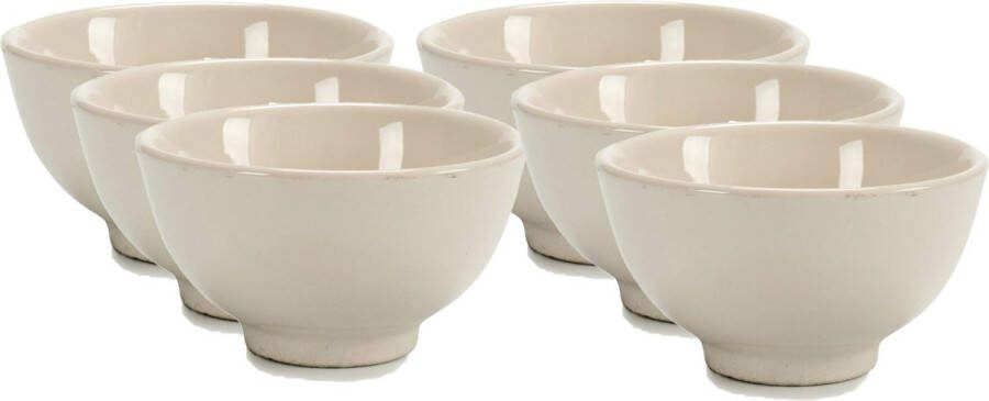 Arte r Set van 12x stuks serveer dessertschaaltjes van porselein 11 cm Kommetjes schaaltjes