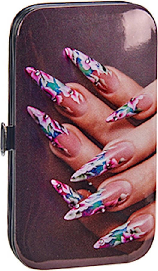 Arte Regal Manicureset Nagels 10 8 X 6 Cm Staal Paars 7-delig