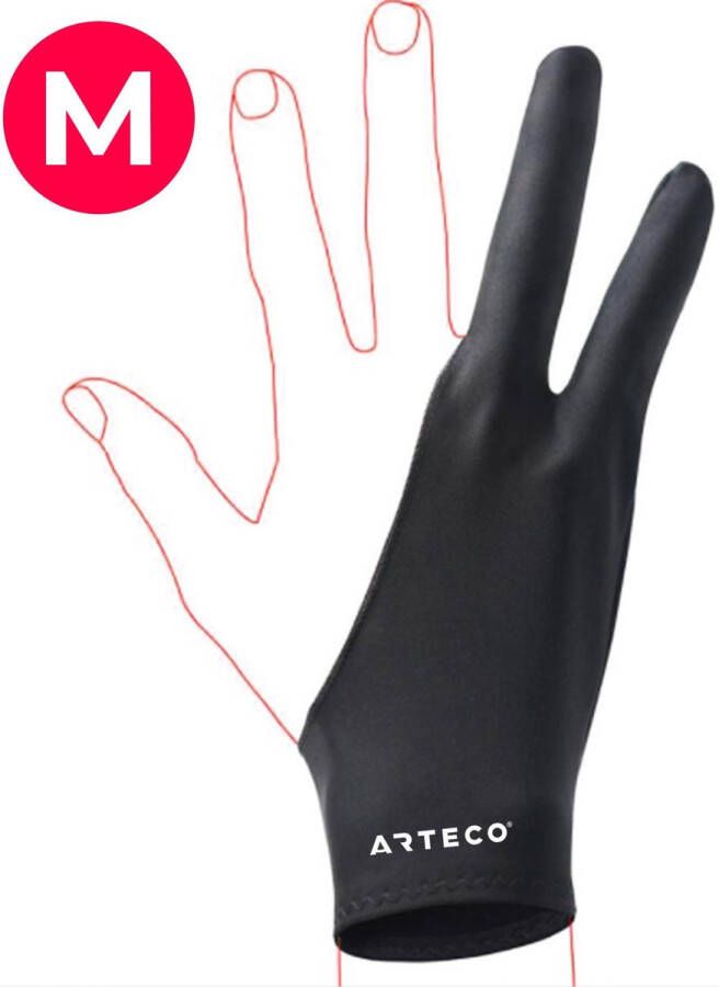Arteco Tekenhandschoen Medium Drawing Artist Glove Tablet Handschoen