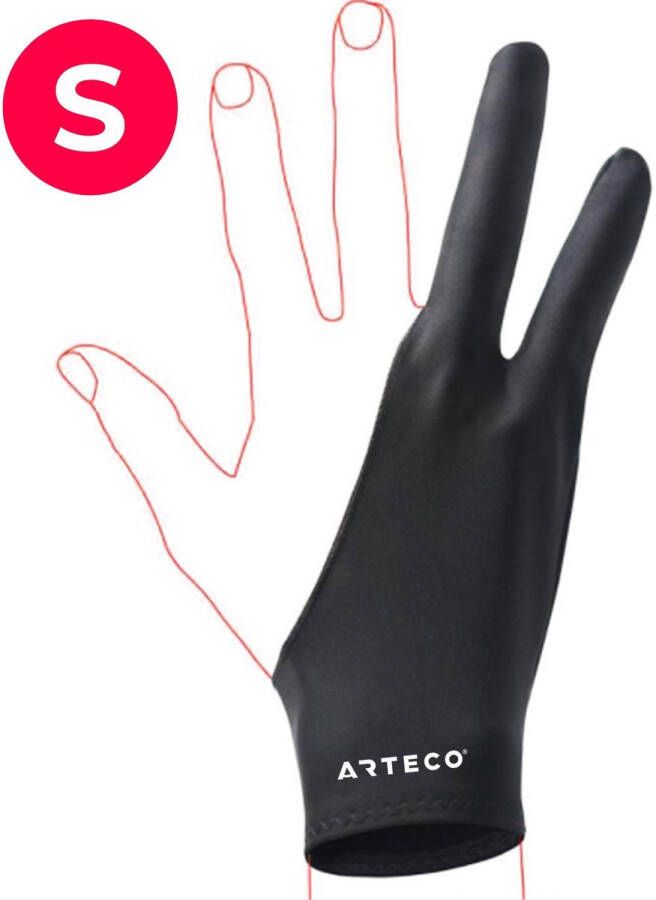 Arteco Tekenhandschoen Small Drawing Artist Glove Tablet Handschoen