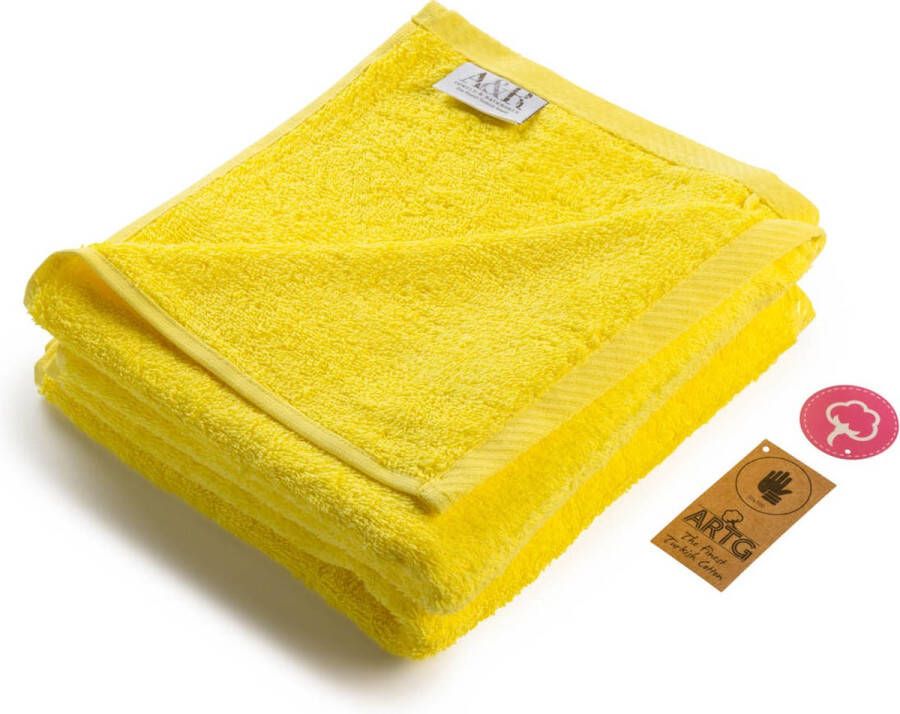 ARTG Towelzz AR035 Handdoekset 100% Katoen 50 x 100 cm Geel Bright Yellow Set 5 stuks