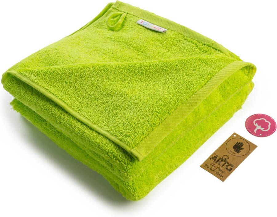 ARTG Towelzz AR035 Handdoekset 100% Katoen 50 x 100 cm Helder Groen Lime Green Set 5 stuks