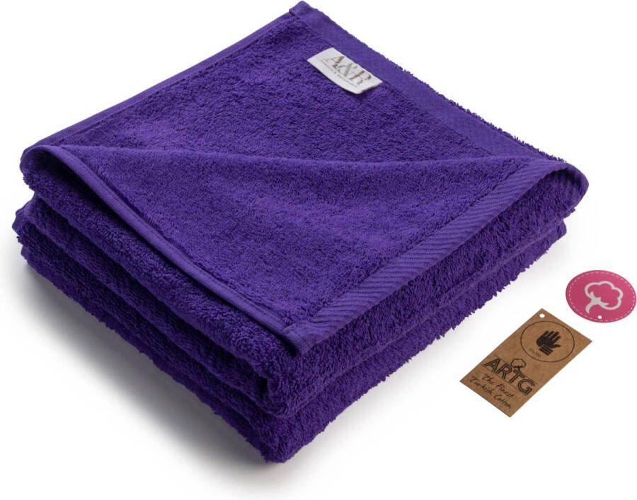 ARTG Towelzz AR035 Handdoekset 100% Katoen 50 x 100 cm Paars Purple Set 5 stuks