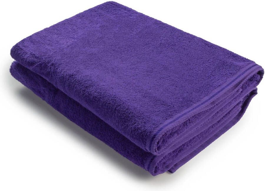 ARTG Towelzz AR036 Douche Badhanddoek 100% katoen 70 x 140 cm Paars Purple Set 2 stuks