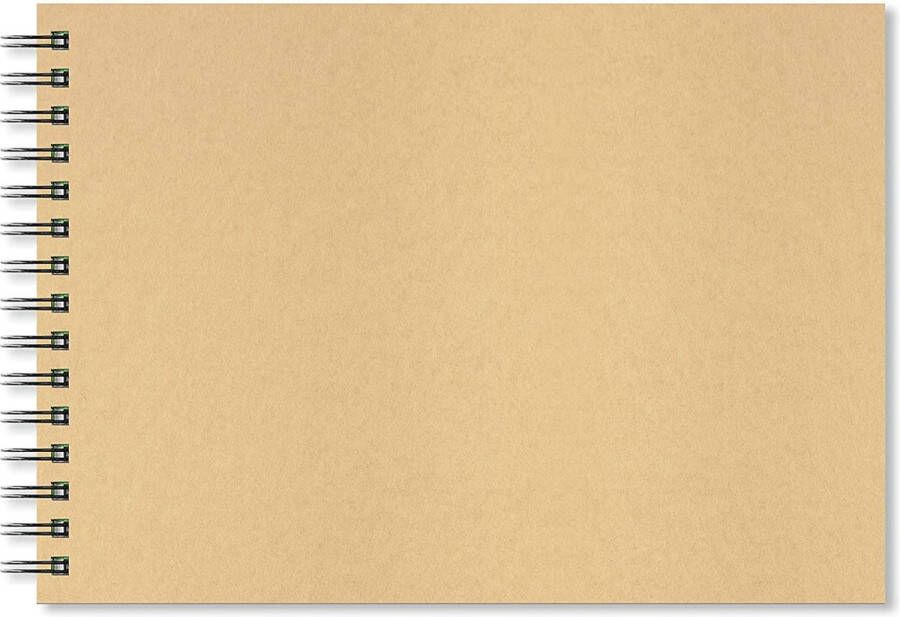 Artgecko Krafty Spiraal Schetsboek A4 Landschap 150gr 40 vel Wit