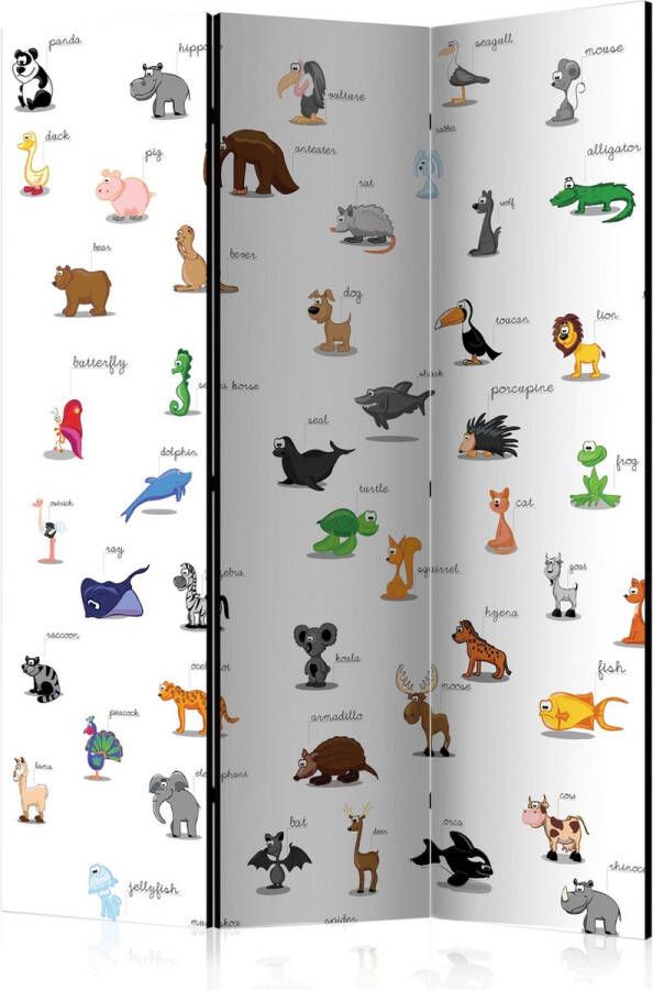 Artgeist Kamerscherm Scheidingswand Vouwscherm animals (for children) [Room Dividers] 135x172 Vouwscherm