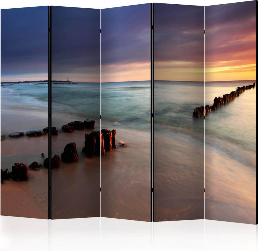 Artgeist Kamerscherm Scheidingswand Vouwscherm beach sunrise II [Room Dividers] 225x172 Vouwscherm