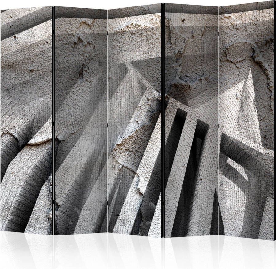 Artgeist Kamerscherm Scheidingswand Vouwscherm Beton 3D II [Room Dividers] 225x172 Vouwscherm