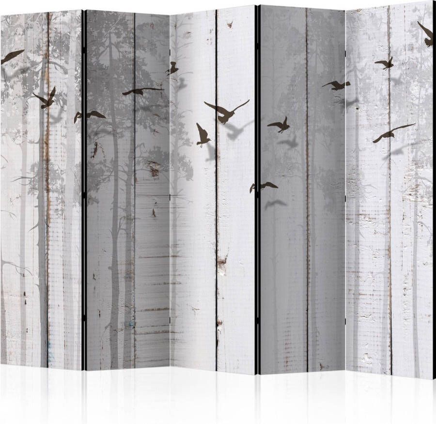 Artgeist Kamerscherm Scheidingswand Vouwscherm Birds on Boards II [Room Dividers] 225x172 Vouwscherm