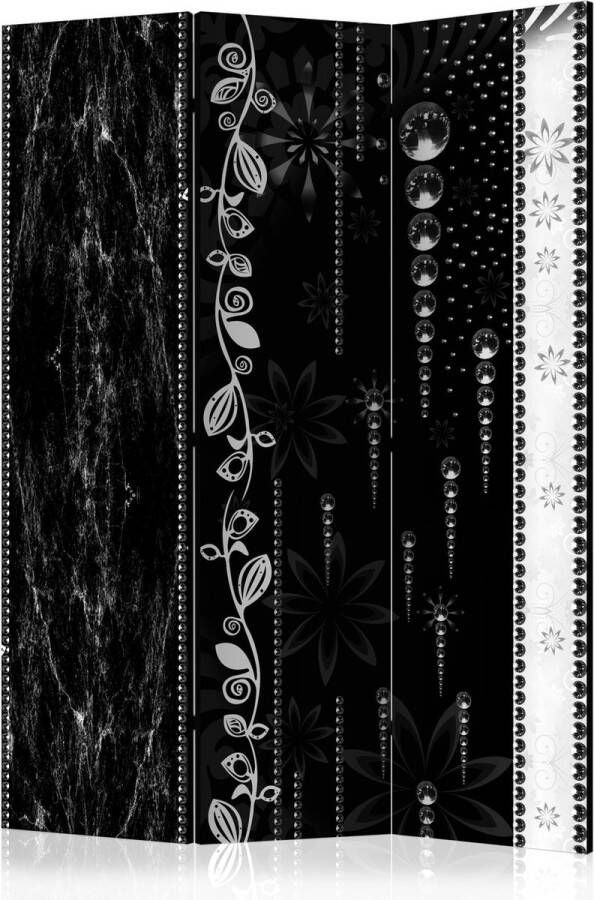 Artgeist Kamerscherm Scheidingswand Vouwscherm Black Elegance [Room Dividers] 135x172 Vouwscherm