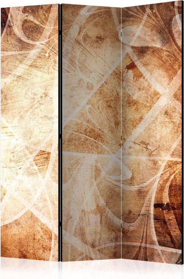 Artgeist Kamerscherm Scheidingswand Vouwscherm Brown Texture [Room Dividers] 135x172 Vouwscherm