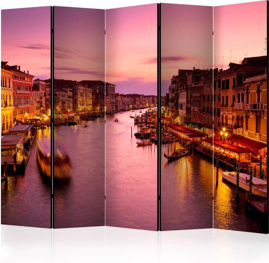 Artgeist Kamerscherm Scheidingswand Vouwscherm City of lovers Venice by night II [Room Dividers] 225x172 Vouwscherm