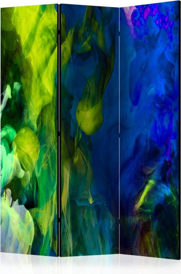 Artgeist Kamerscherm Scheidingswand Vouwscherm Colored flames II [Room Dividers] 135x172 Vouwscherm