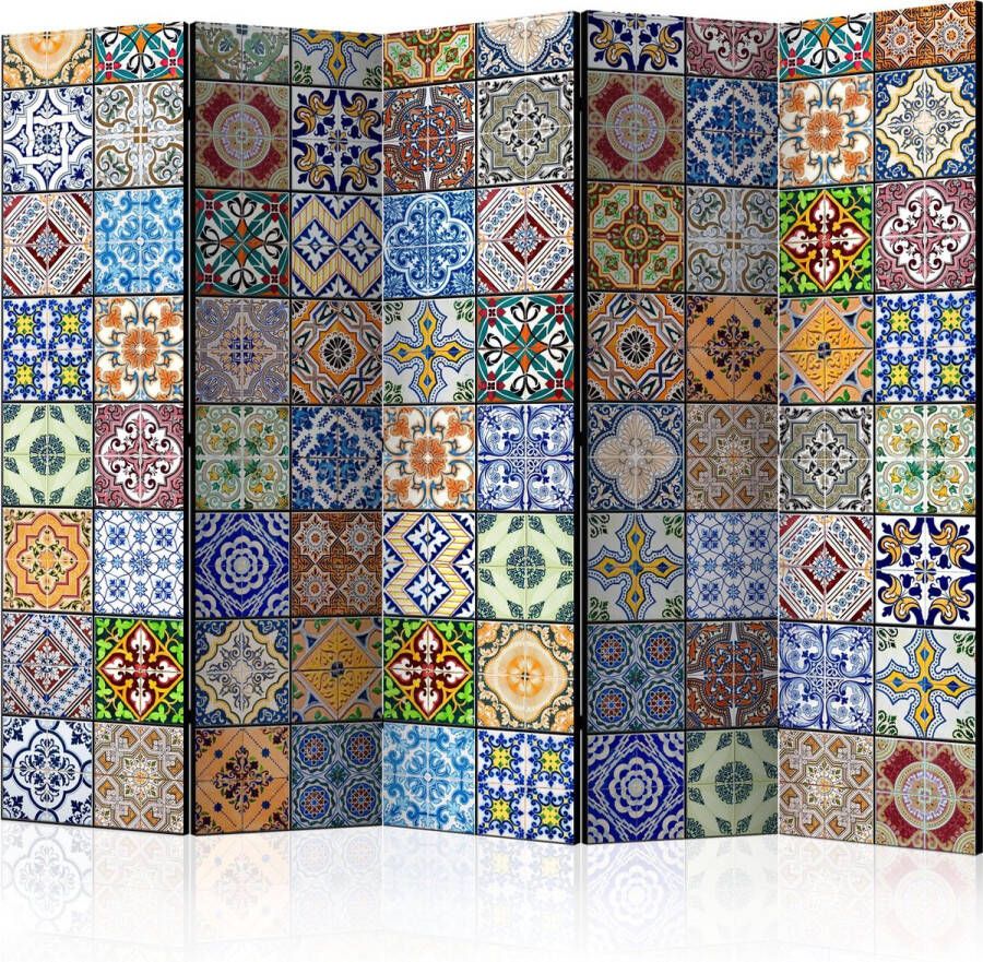 Artgeist Kamerscherm Scheidingswand Vouwscherm Colorful Mosaic II [Room Dividers] 225x172 Vouwscherm