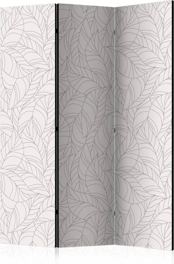 Artgeist Kamerscherm Scheidingswand Vouwscherm Colourless Leaves [Room Dividers] 135x172 Vouwscherm
